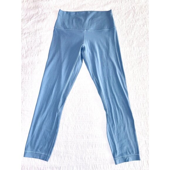 EXCELLENT Lululemon Align High-Rise Crop 23" Utility Blue Yoga Leggings Nulu 6 - Picture 8 of 8